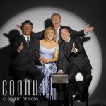 09-02-2004 Andre van Duin, Joke Bruijs, Ron Brandsteder and Jan Rietman at studio in Amsterdam, on behalf of Andre van Duin Jubileumshow. Photo: Govert de Roos/Connu